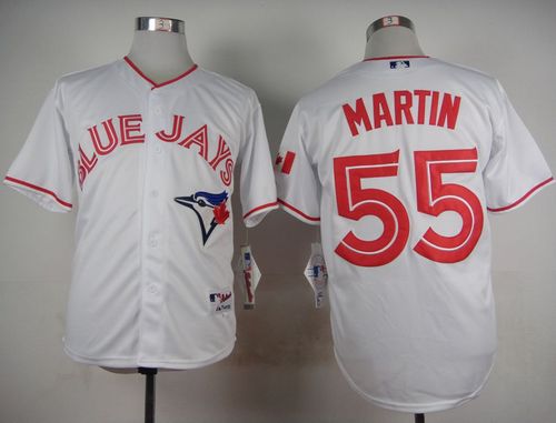 Blue Jays #55 Russell Martin White 2015 Canada Day Stitched MLB Jersey - Click Image to Close